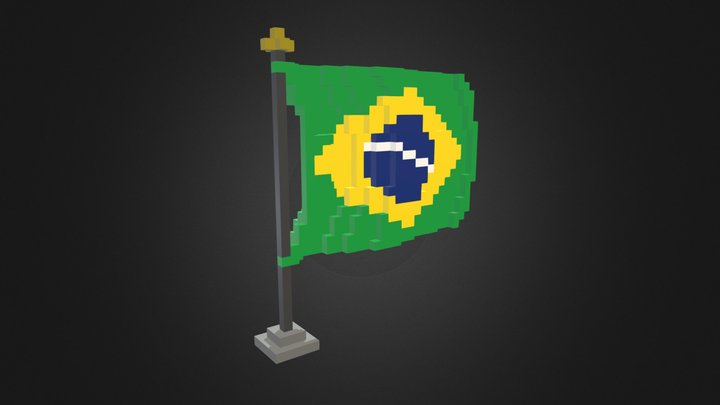Brazil Flag 3D Model