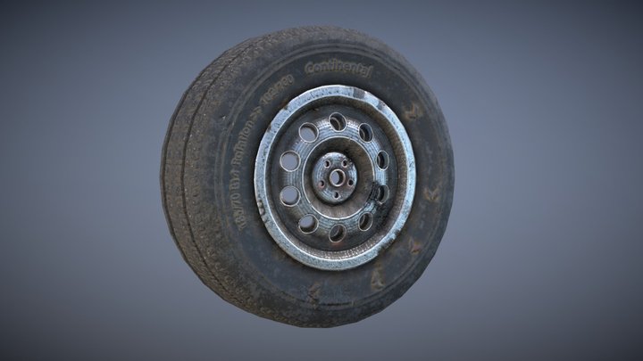Rust Wheel 3D Model