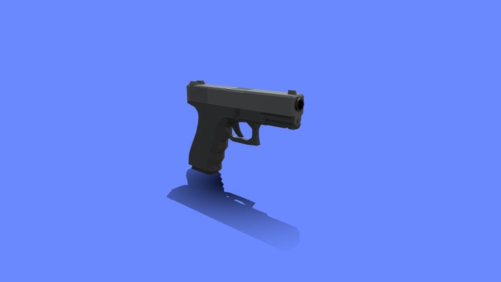 Low Poly G17 3D Model