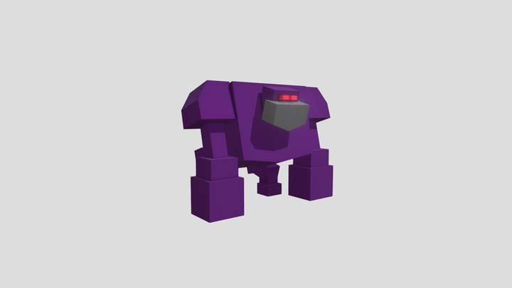 Low Poly Monster 3D Model