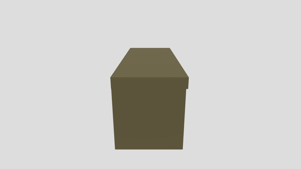 Desk low poly free downloud