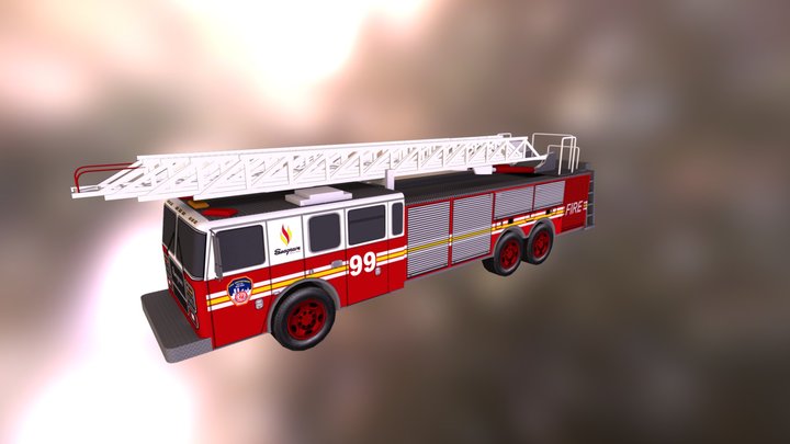 F.D.N.Y Firetruck 3D Model