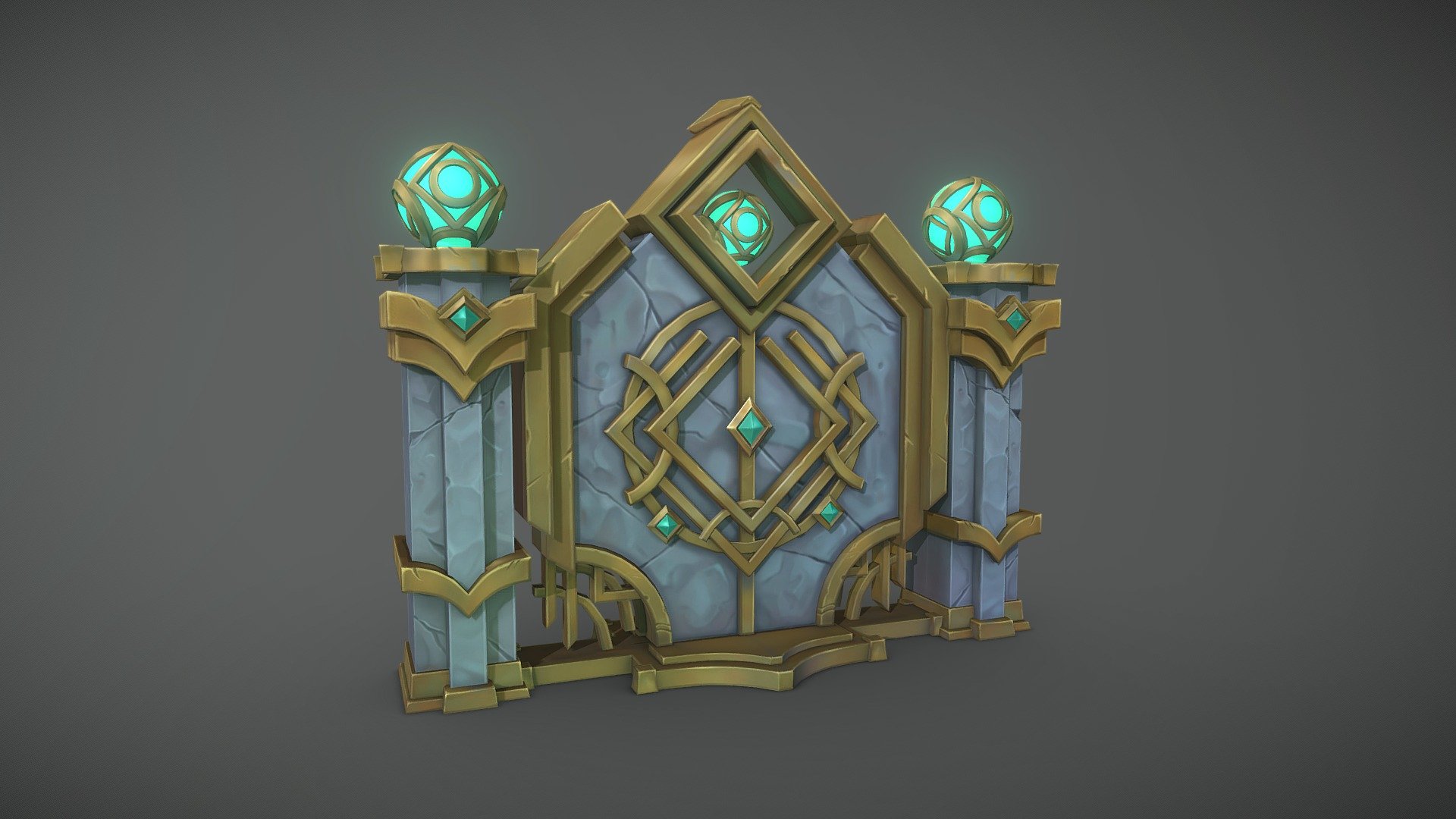 Gate - 3d Model By Lnk (@lnk7) [355f1b4] - Sketchfab