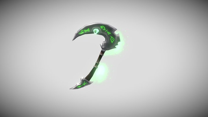 WoW Inspired Scythe 3D Model
