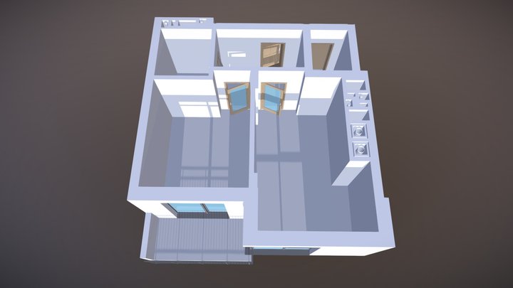 Винники_1 ділянка_1 кімната_13_Кв№51 3D Model