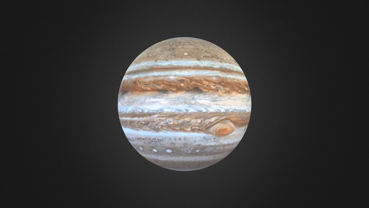 Jupiter with 2K Textures 3D Model