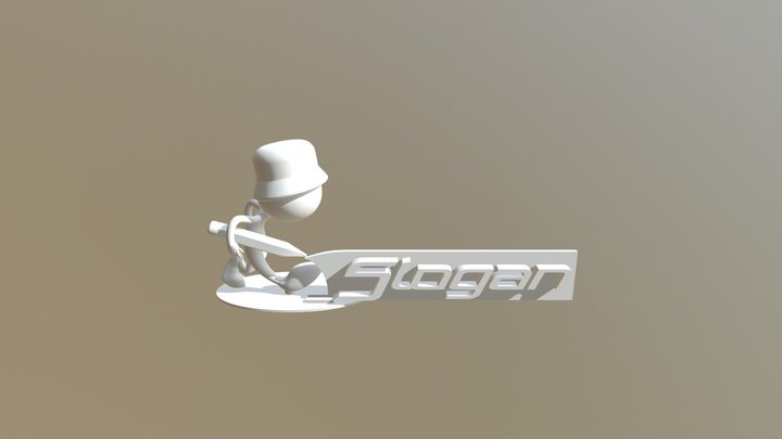 Slogan Logo 3D Model