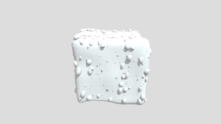 Ice Cube With Condensation – Free 3D Model STL
