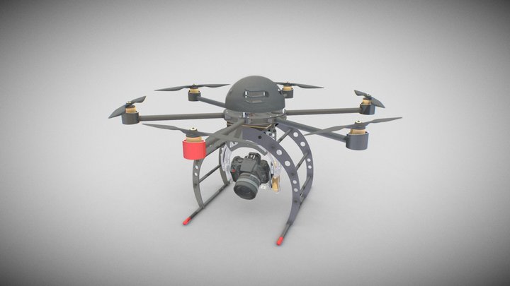 Hexacoptere 3D Model