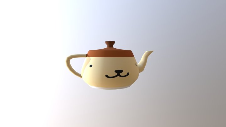 1071448001 劉佳欣 布丁狗茶壺 3D Model