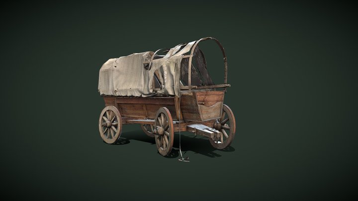 Old Cart 3D Model