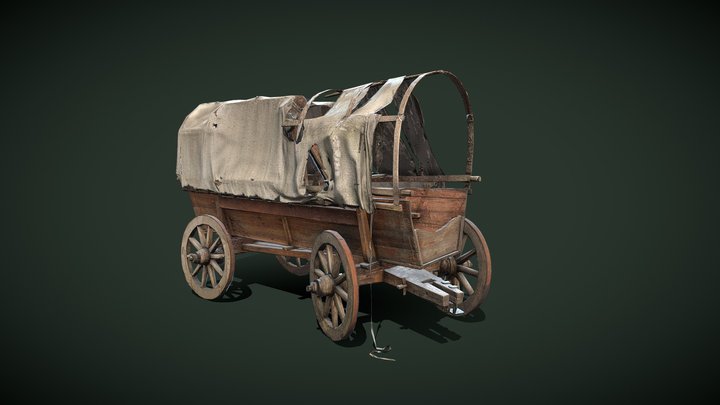 Old Cart 3D Model