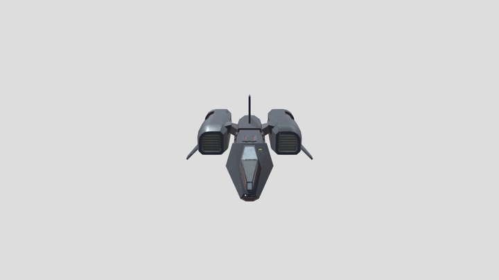 Space ship test 3D Model
