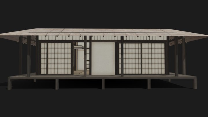Traditional Japanese house 3D Model