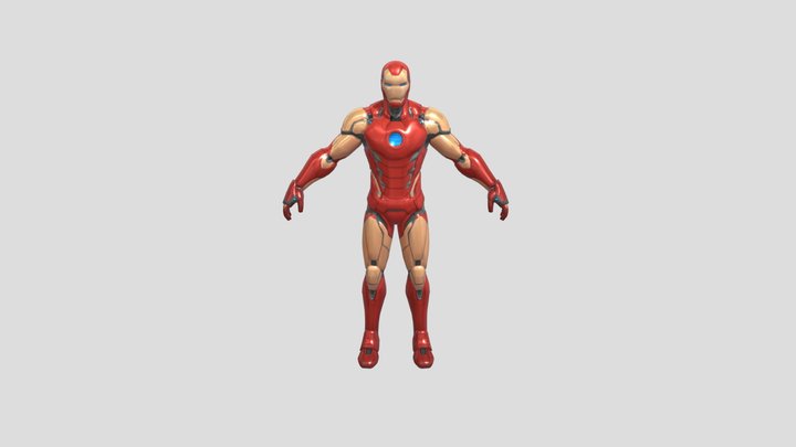 Iron Man Fortnite Bp Skin Fortnite X Marvel 3D Model