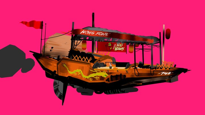 SINBIOX Hong Kong Flying Boat 3D Model