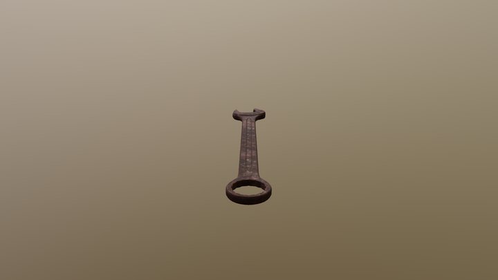 Rusty Wrench 3D Model