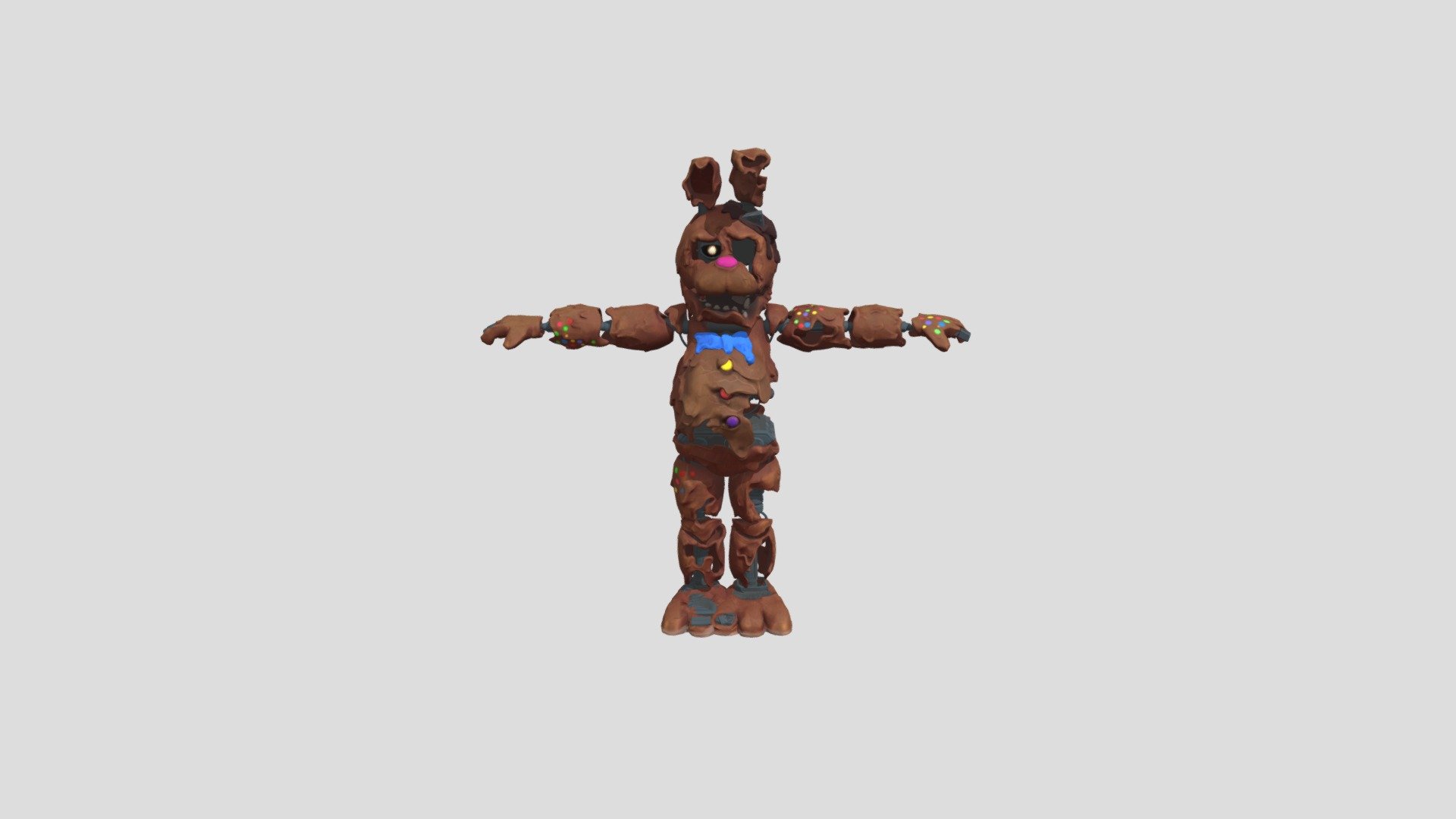 Melted Candy Bonnie  FNaF AR Mod - 3D model by the man (@_coo_)