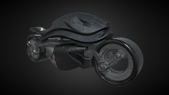 Motorcycle Sci-Fi Design 3D Model