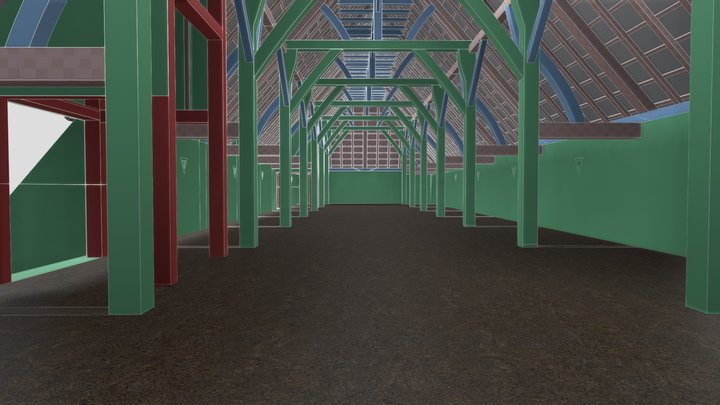 Herstmonceux Great Barn: Uncertainty Values 3D Model