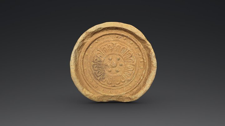 複弁八葉蓮華文軒丸瓦（正道官衙遺跡） 3D Model