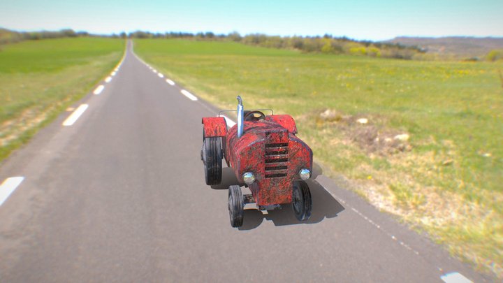 Tractor by Won Hwang 3D Model