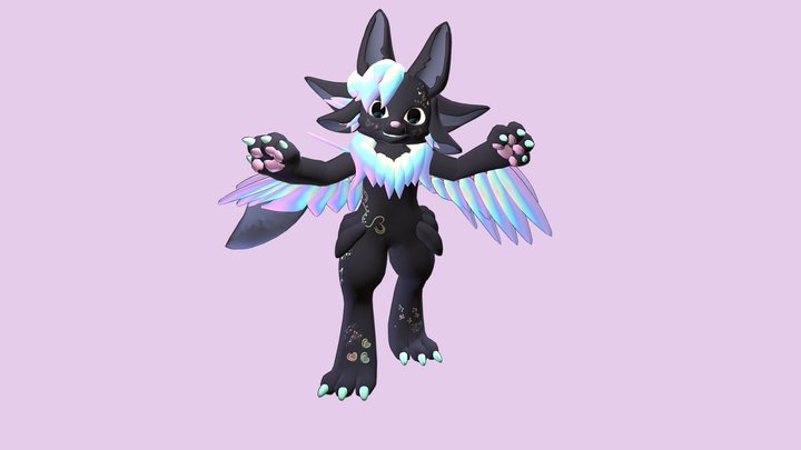 Rainbow Avali 3D Model