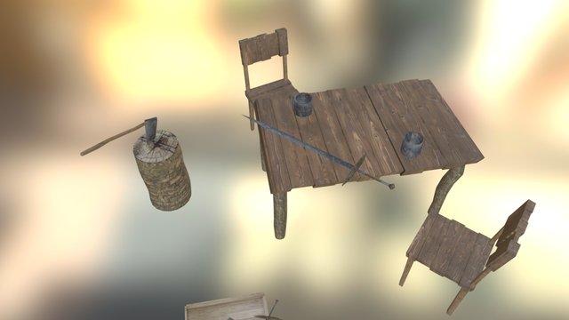 Medieval Items 3D Model