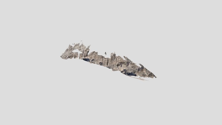 Gravel with imbrication 3D Model