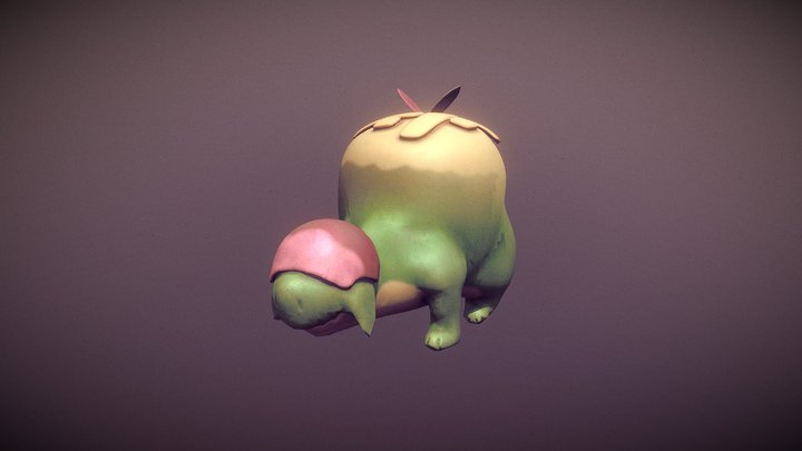 Appletun - Pokémon 3D Model
