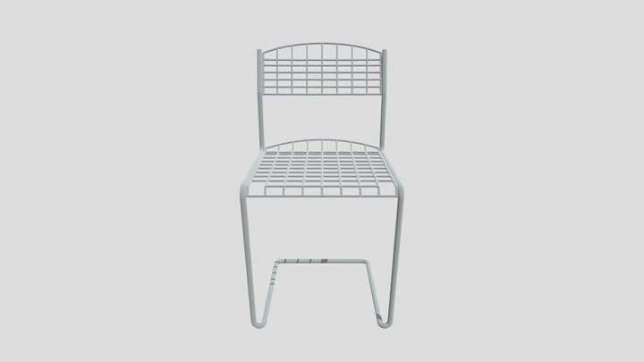 Metal Wire Chair 3D Model