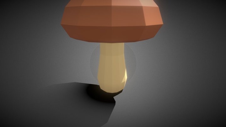 Brown Mushroom 3D Model