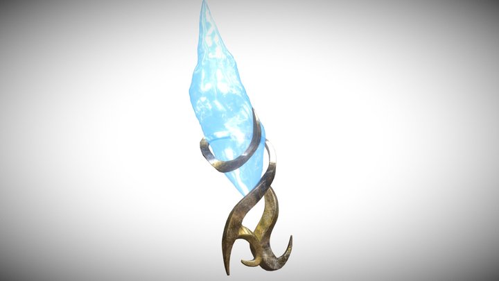 Mage Pillar Crystal 3D Model