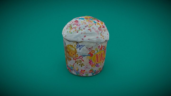 Пасхальний Куліч 3D Model