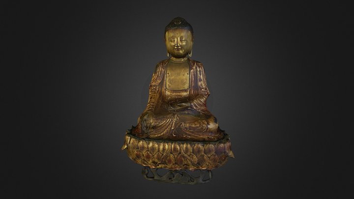 Bronze Buddha, Ming Dynasty 3D Model