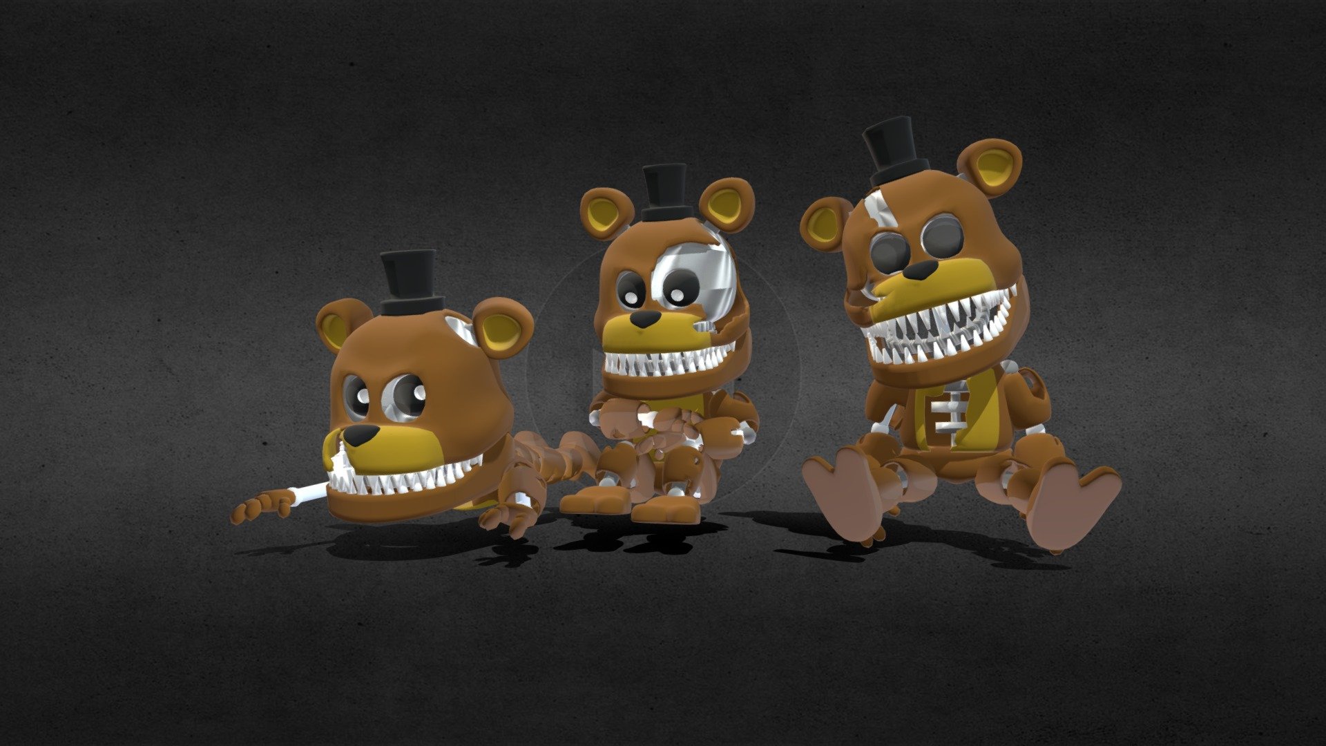 Freddles - Five Nights at Freddy's 4 — Sketchfab embed 3D viewer