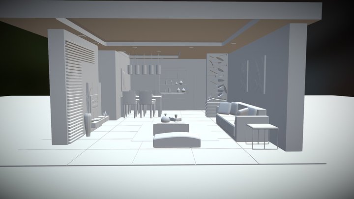Living Room - Interior 3D Model