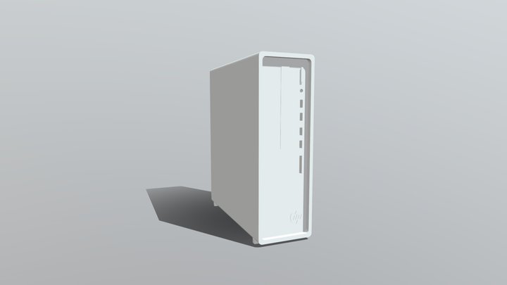 HP Slim Desktop Tower Celeron 3D Model