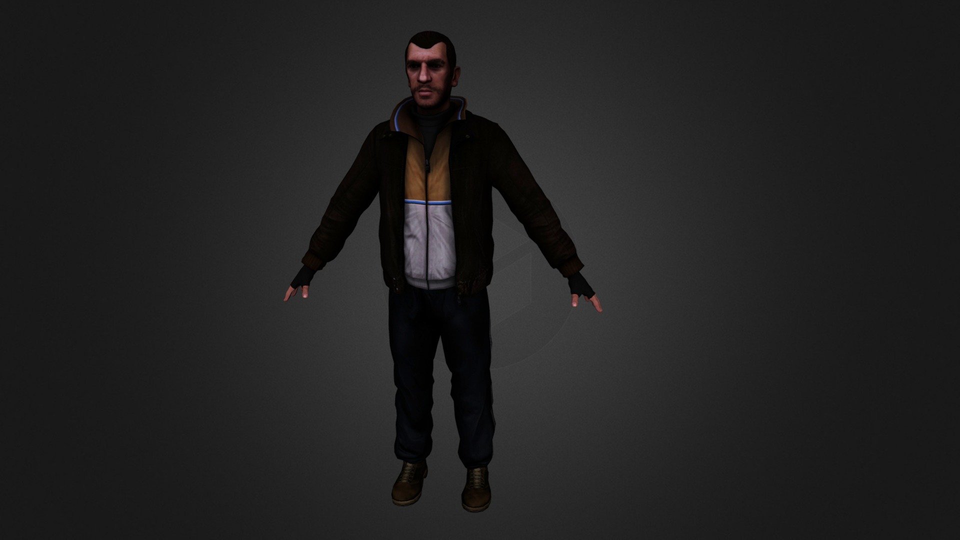 Niko Bellic HD Remastered 3D Model | 3D model