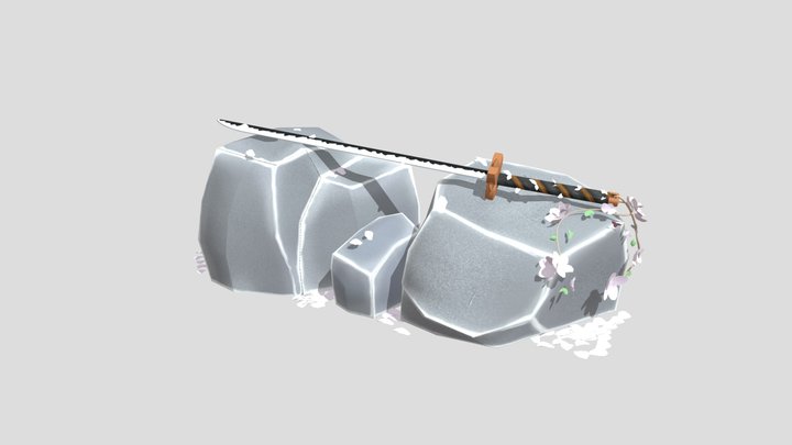 Katana Sakura 3D Model