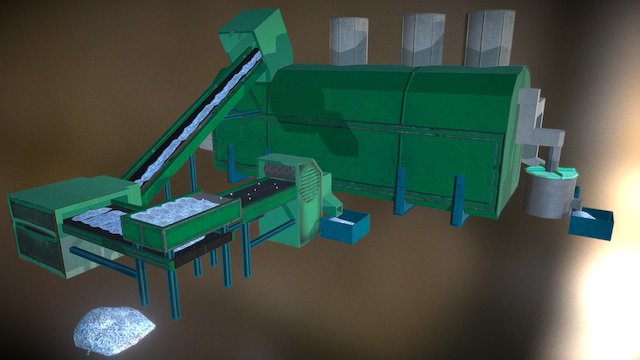 Equipment for the processing of glass 3D Model