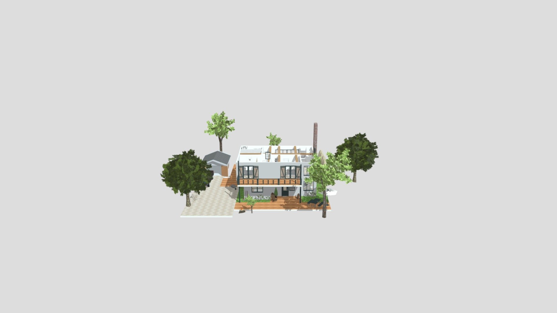The Log Cabin House