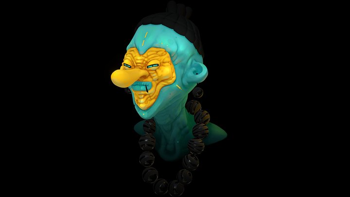 Yellow Punk 3D Model