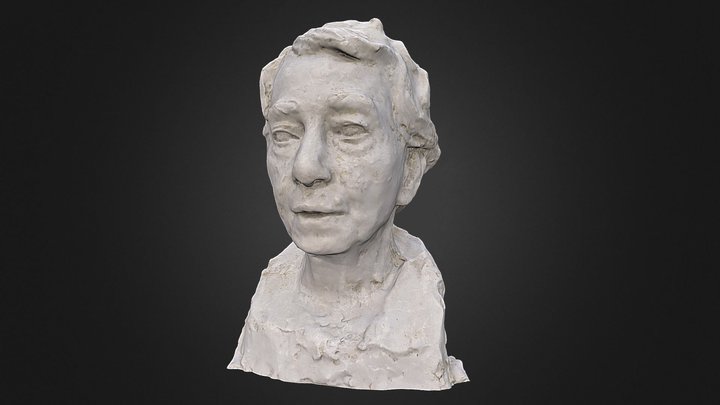 Sculpture of Dame Mary Gilmore by Daphne Mayo 3D Model