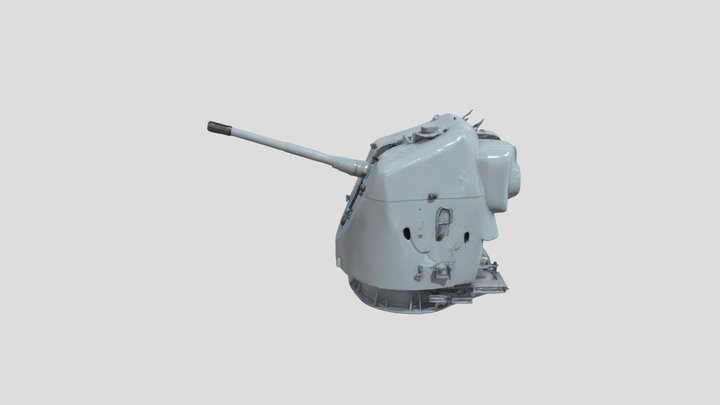 Torreta de artillería, cañón de gran calibre – Free 3D Model STL