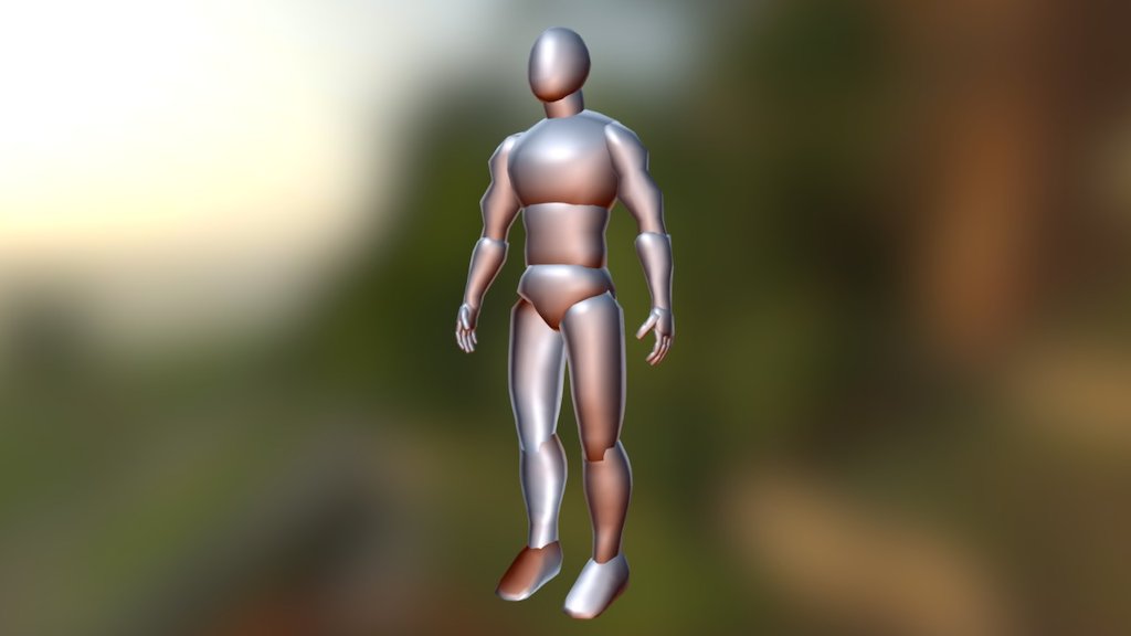 Monigote hombre / base male humanoid — Sketchfab embed 3D viewer