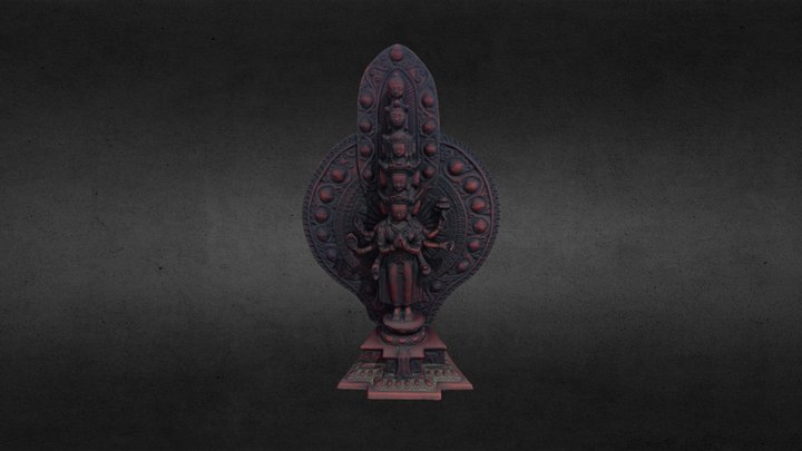 Avalokiteshvara statue 3D Model