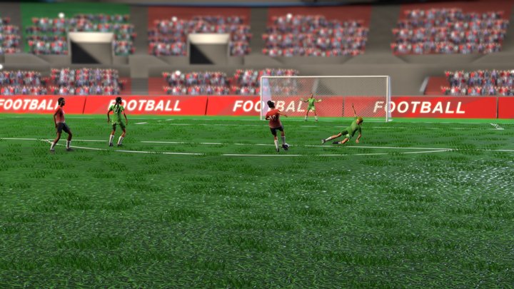 SOCCER GAME CONCEPT 3D Model