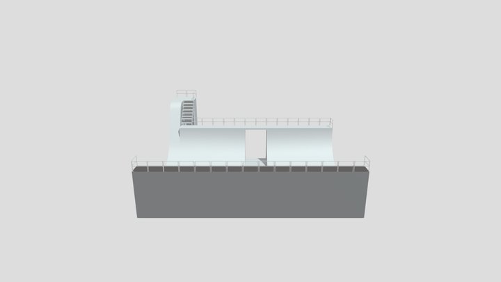 Skate ramp model 3D Model