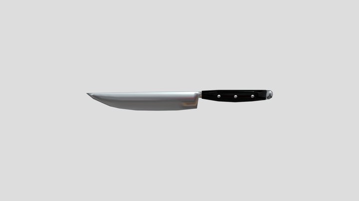 Low poly knife 3D Model